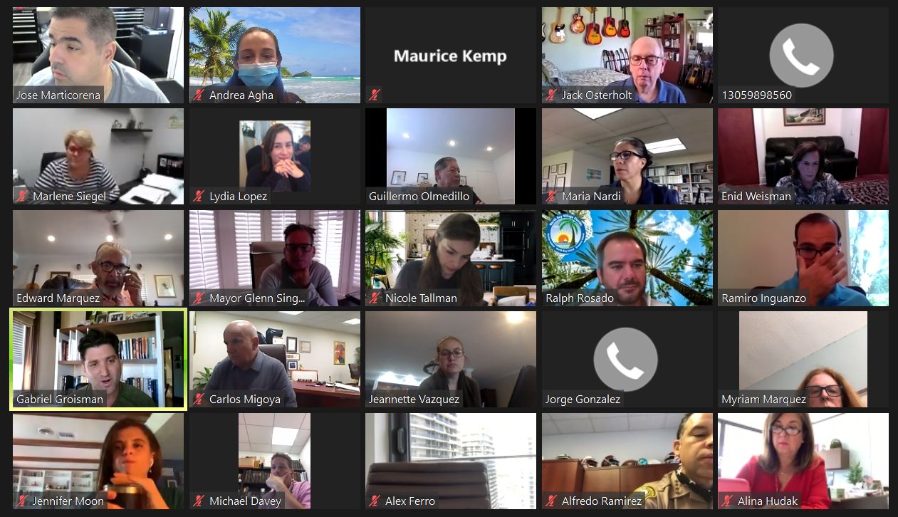 In a virtual meeting with County staff, city managers and Mayors from coastal communities in the county